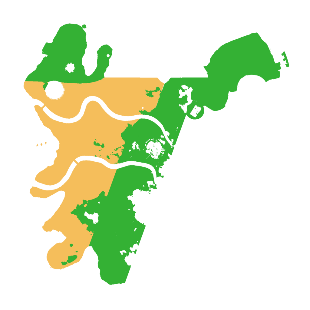 Biome Rust Map: Procedural Map, Size: 3000, Seed: 1157243312