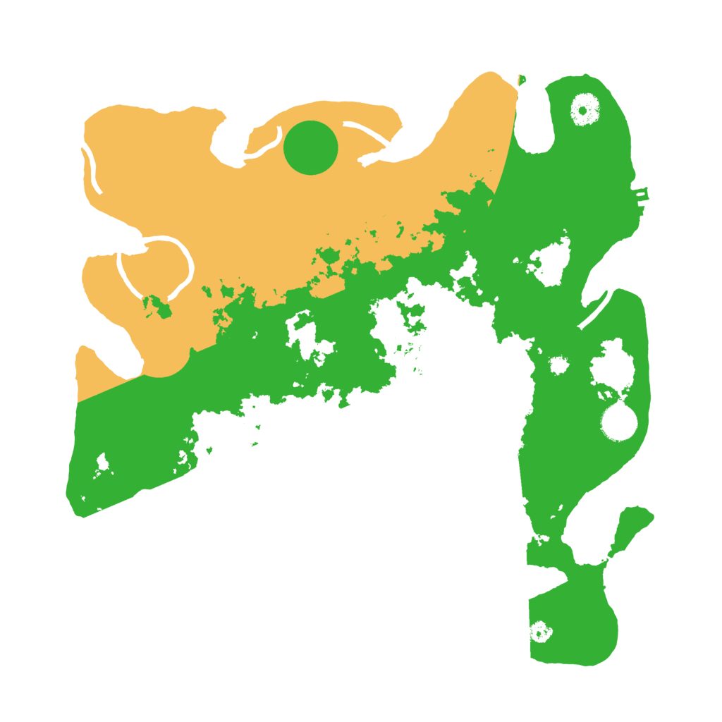 Biome Rust Map: Procedural Map, Size: 3500, Seed: 214781