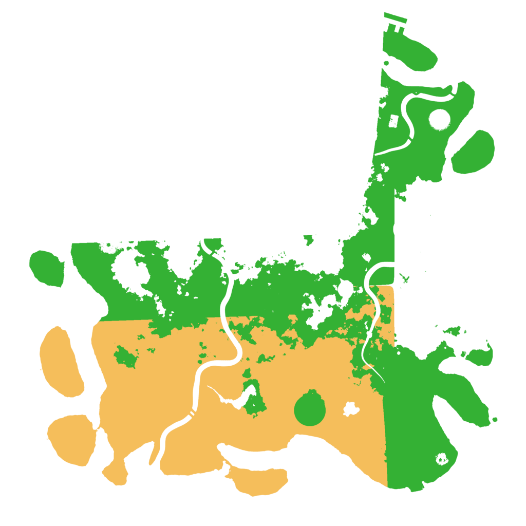 Biome Rust Map: Procedural Map, Size: 4400, Seed: 87801533