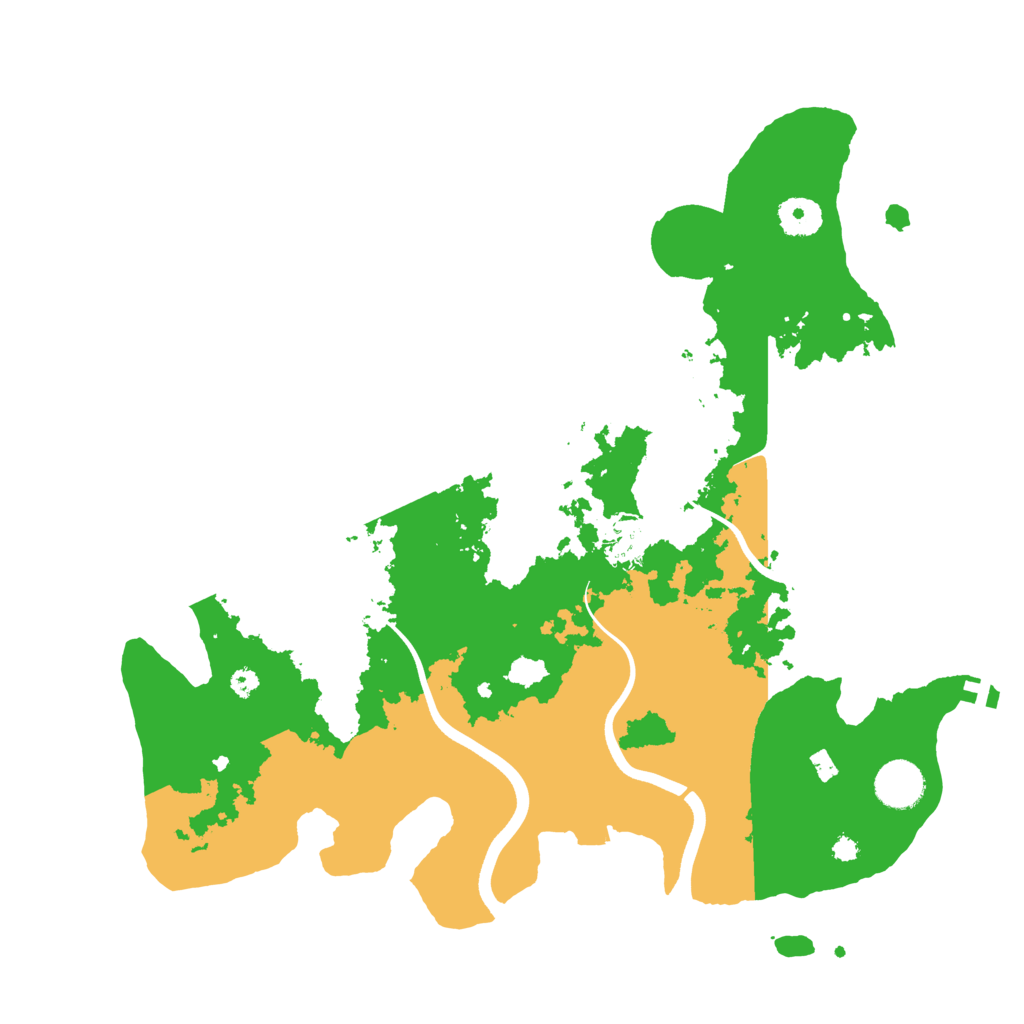 Biome Rust Map: Procedural Map, Size: 3700, Seed: 21001878