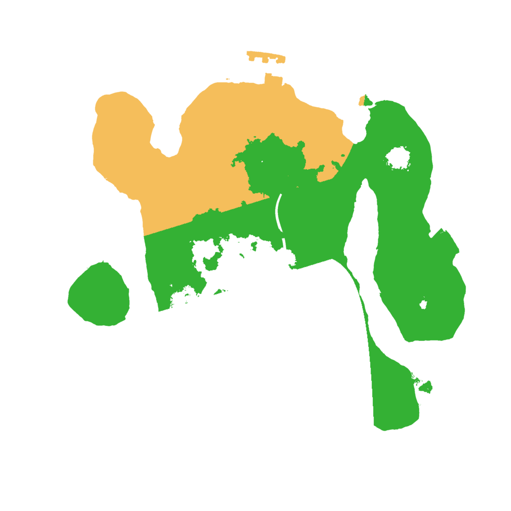 Biome Rust Map: Procedural Map, Size: 2000, Seed: 93289