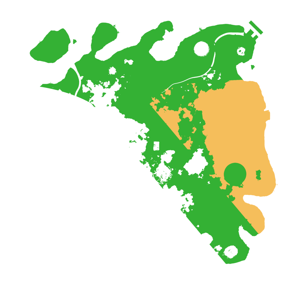 Biome Rust Map: Procedural Map, Size: 3500, Seed: 15139932