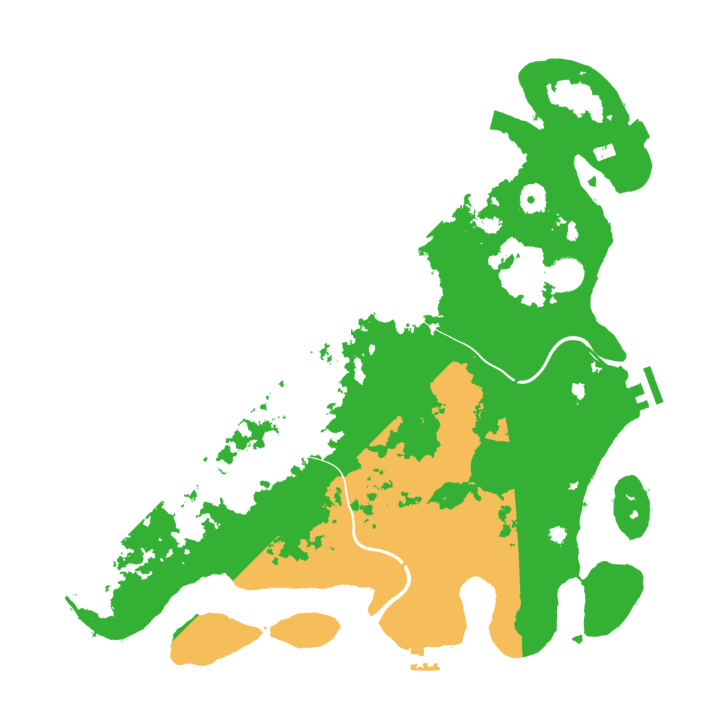 Biome Rust Map: Procedural Map, Size: 3750, Seed: 5289