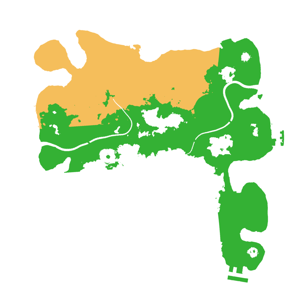 Biome Rust Map: Procedural Map, Size: 3000, Seed: 12935