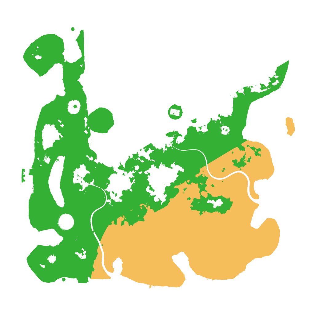 Biome Rust Map: Procedural Map, Size: 3500, Seed: 991669183