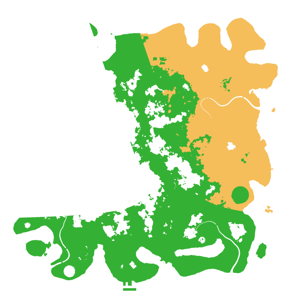 Biome Rust Map: Procedural Map, Size: 4550, Seed: 1555544444