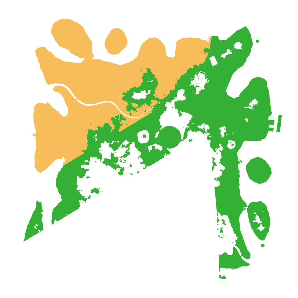 Biome Rust Map: Procedural Map, Size: 3500, Seed: 125259225