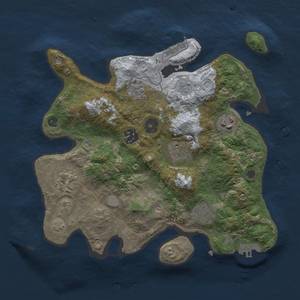 Thumbnail Rust Map: Procedural Map, Size: 3000, Seed: 1431891911, 14 Monuments