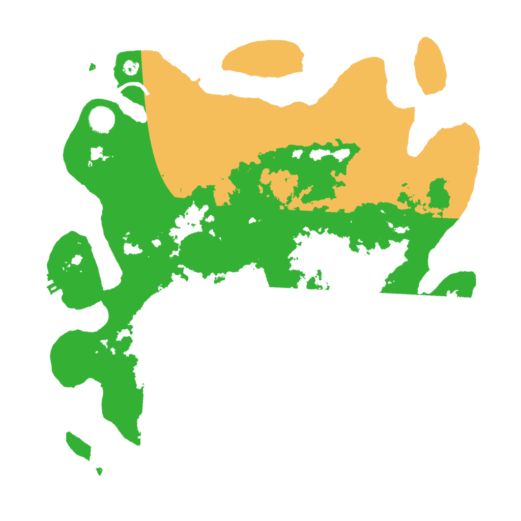 Biome Rust Map: Procedural Map, Size: 3500, Seed: 186659555