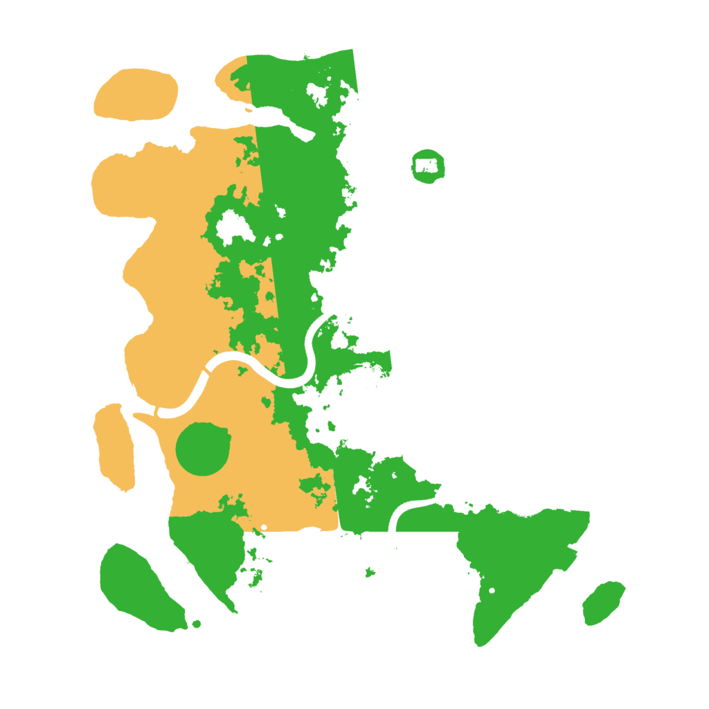 Biome Rust Map: Procedural Map, Size: 3500, Seed: 15871