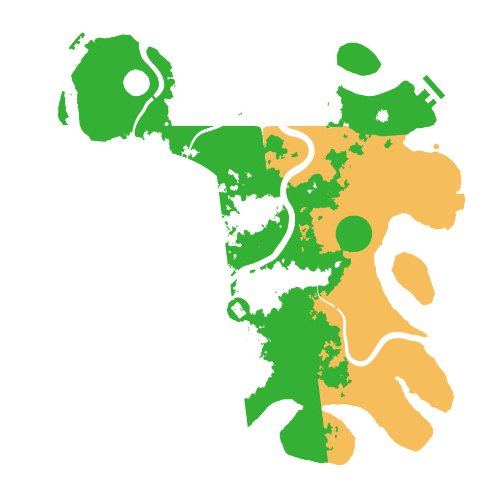 Biome Rust Map: Procedural Map, Size: 3650, Seed: 63408182