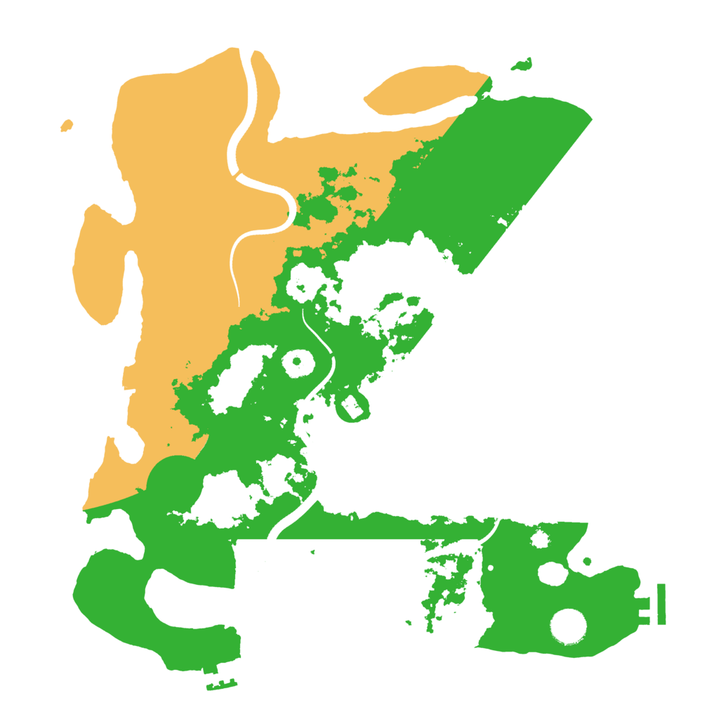 Biome Rust Map: Procedural Map, Size: 3550, Seed: 47559584