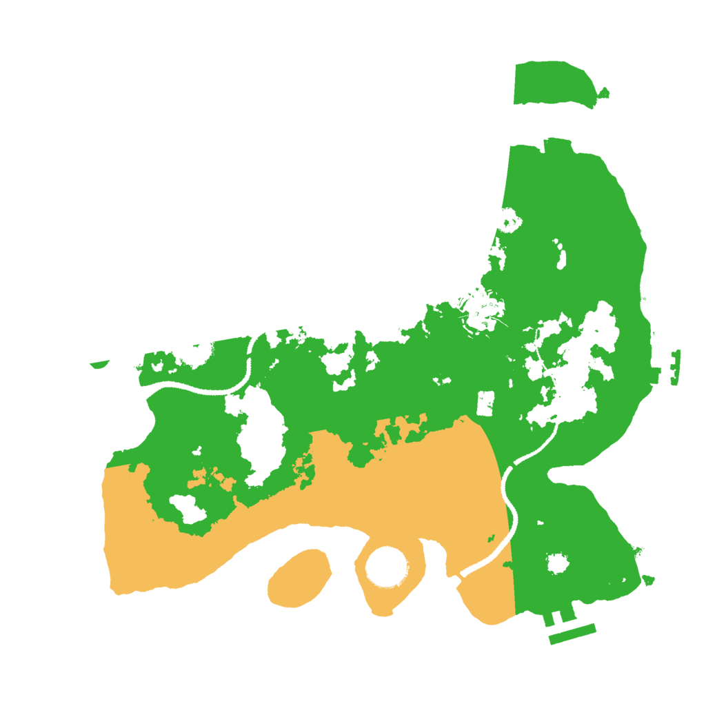 Biome Rust Map: Procedural Map, Size: 3000, Seed: 95676