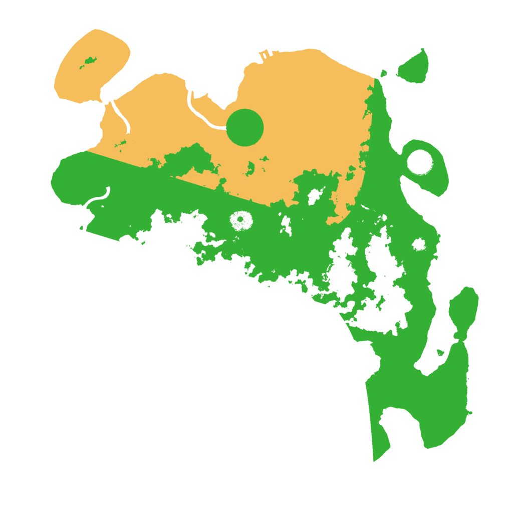 Biome Rust Map: Procedural Map, Size: 3600, Seed: 38627966