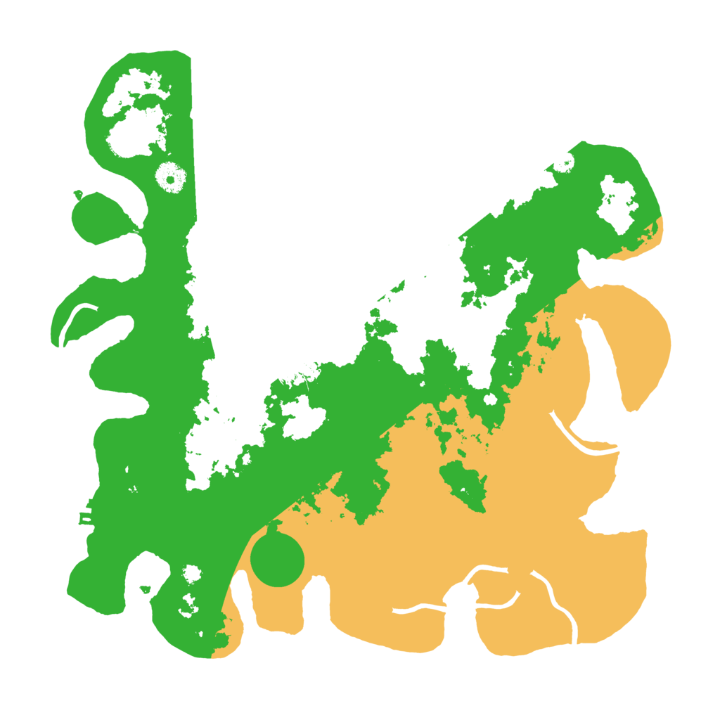 Biome Rust Map: Procedural Map, Size: 3600, Seed: 52092689