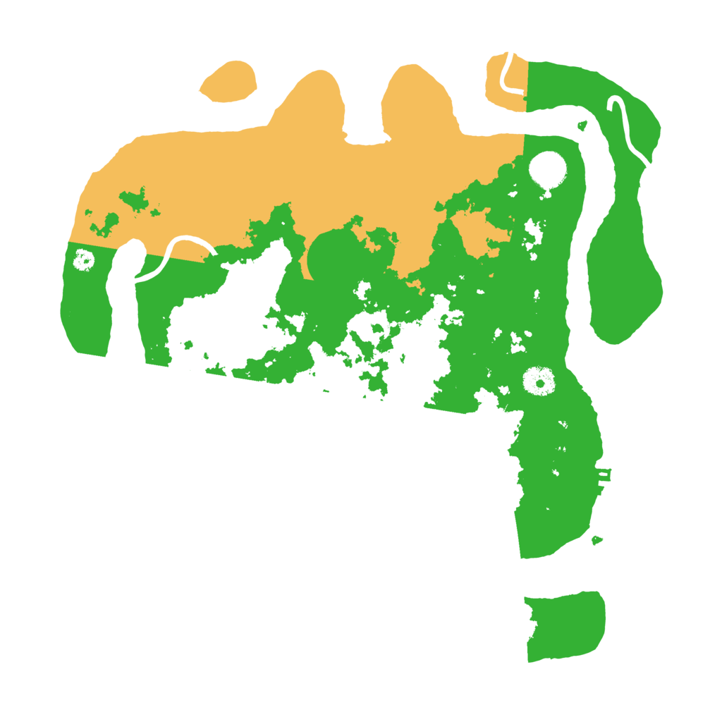 Biome Rust Map: Procedural Map, Size: 3500, Seed: 495707876