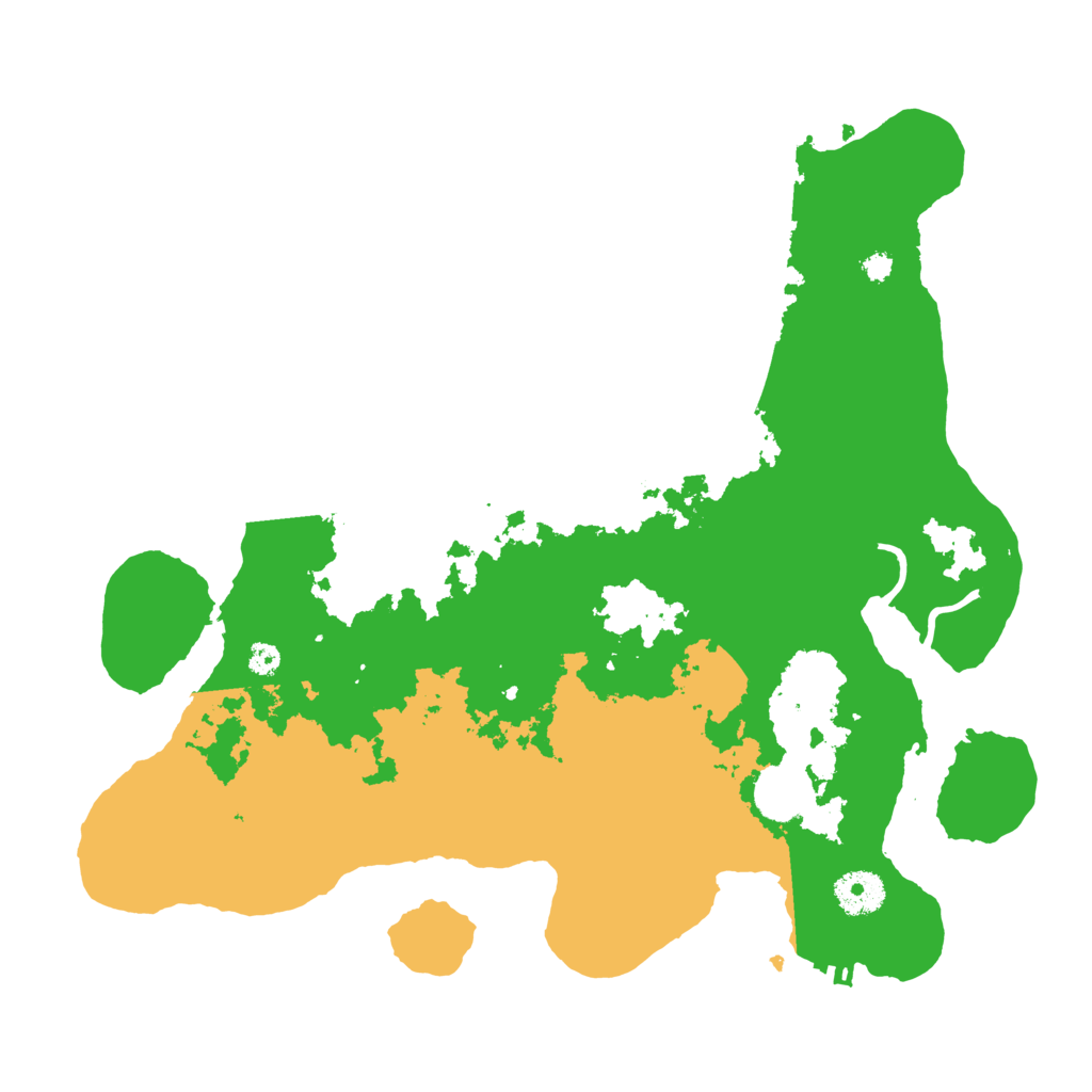 Biome Rust Map: Procedural Map, Size: 3500, Seed: 65106891