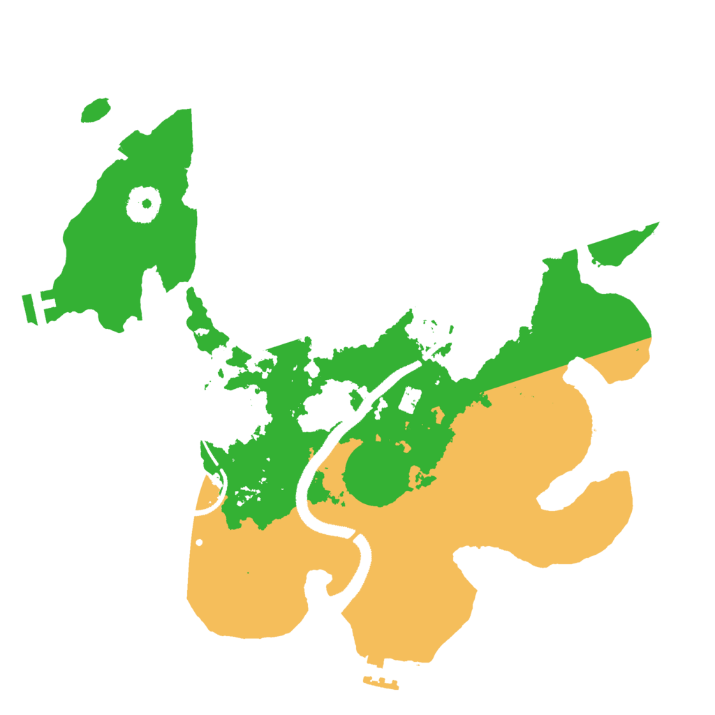 Biome Rust Map: Procedural Map, Size: 3000, Seed: 21573