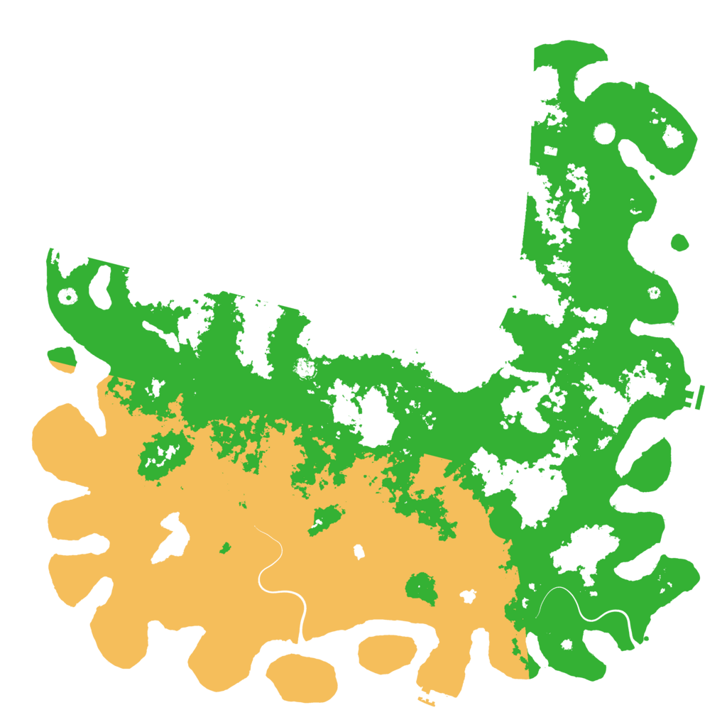 Biome Rust Map: Procedural Map, Size: 6000, Seed: 2066918555