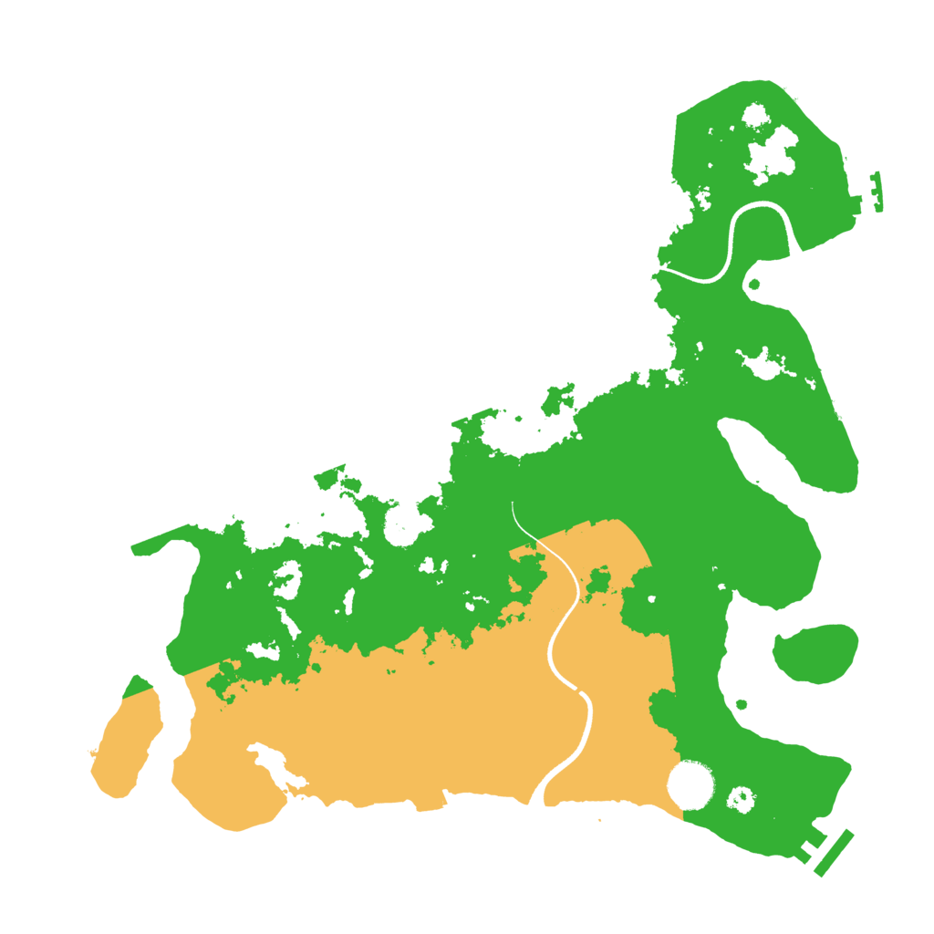 Biome Rust Map: Procedural Map, Size: 3500, Seed: 513241