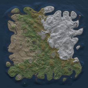 Thumbnail Rust Map: Procedural Map, Size: 4500, Seed: 280114448, 18 Monuments