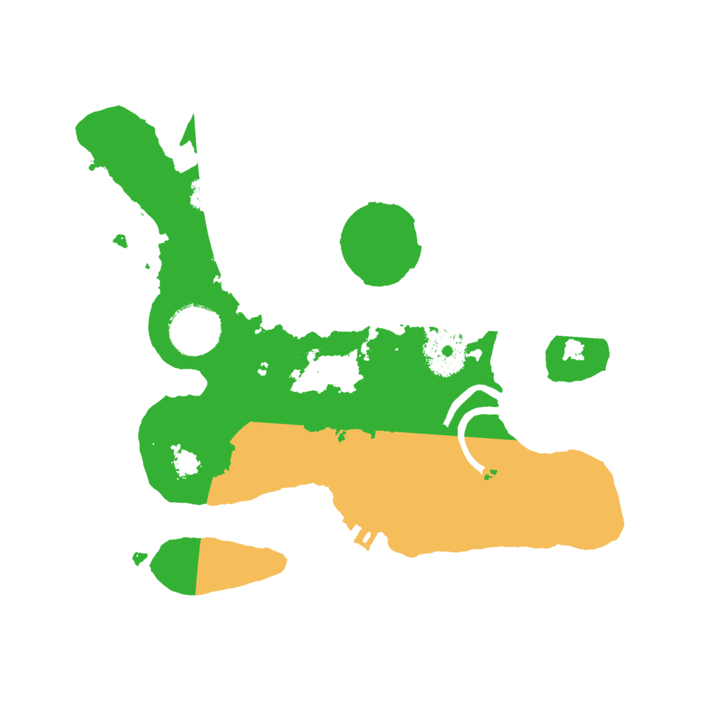 Biome Rust Map: Procedural Map, Size: 2500, Seed: 1617124774