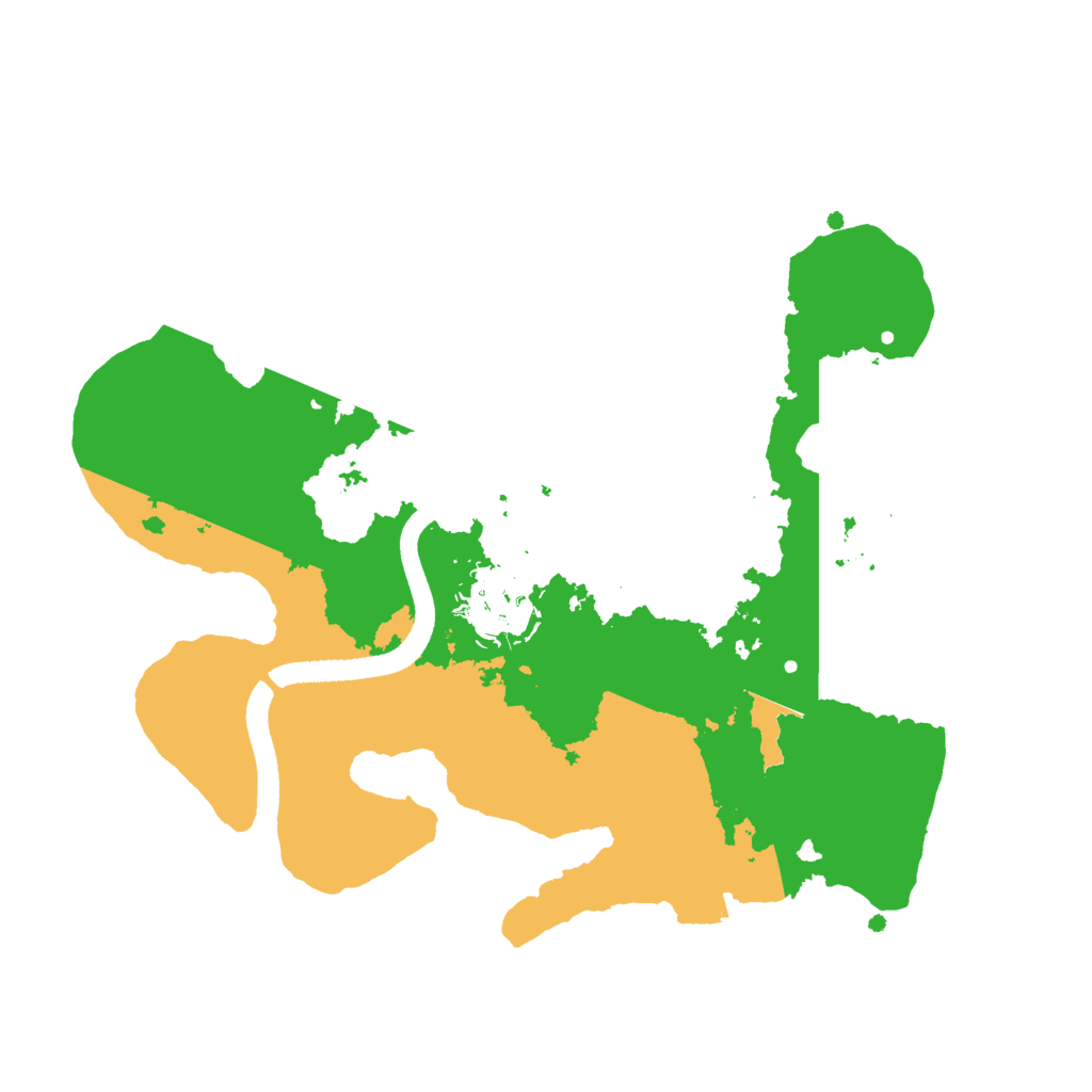 Biome Rust Map: Procedural Map, Size: 2500, Seed: 12235