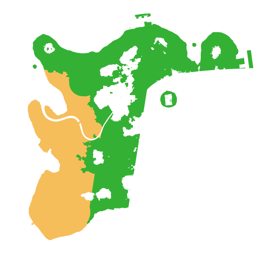 Biome Rust Map: Procedural Map, Size: 2500, Seed: 717179823