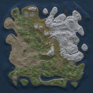 Thumbnail Rust Map: Procedural Map, Size: 4369, Seed: 4223, 19 Monuments