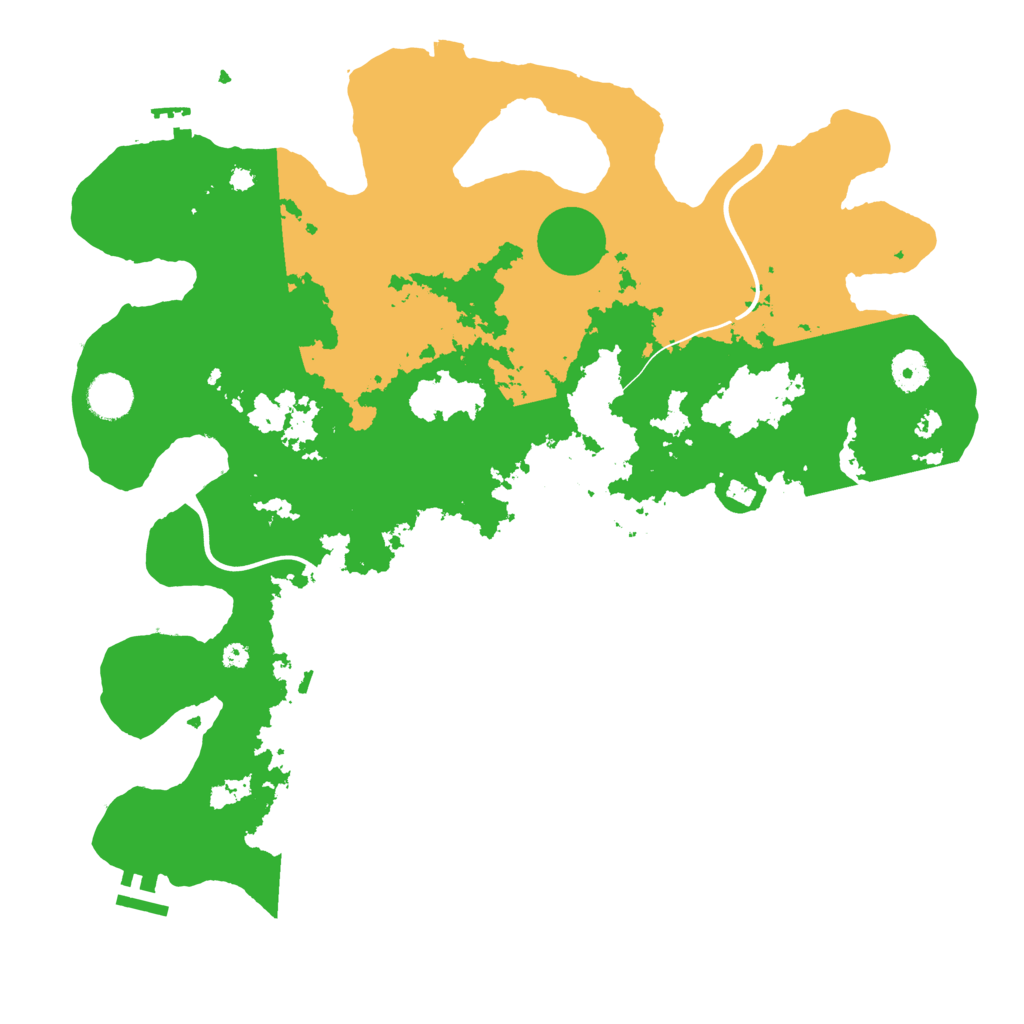 Biome Rust Map: Procedural Map, Size: 3950, Seed: 33094639