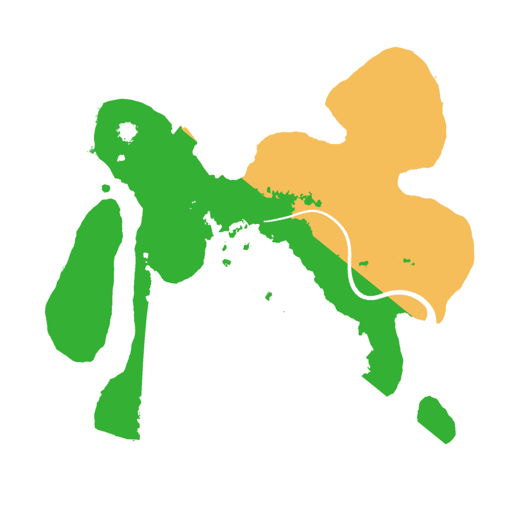 Biome Rust Map: Procedural Map, Size: 2500, Seed: 119076146