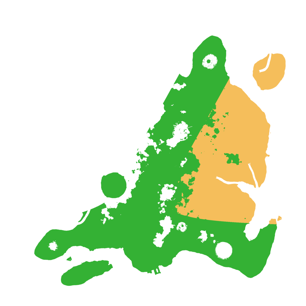 Biome Rust Map: Procedural Map, Size: 3200, Seed: 664622973