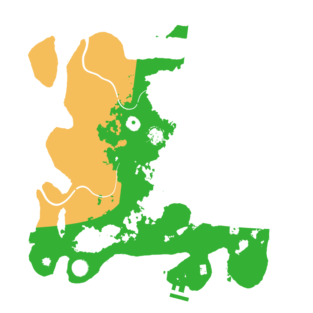 Biome Rust Map: Procedural Map, Size: 3300, Seed: 8827