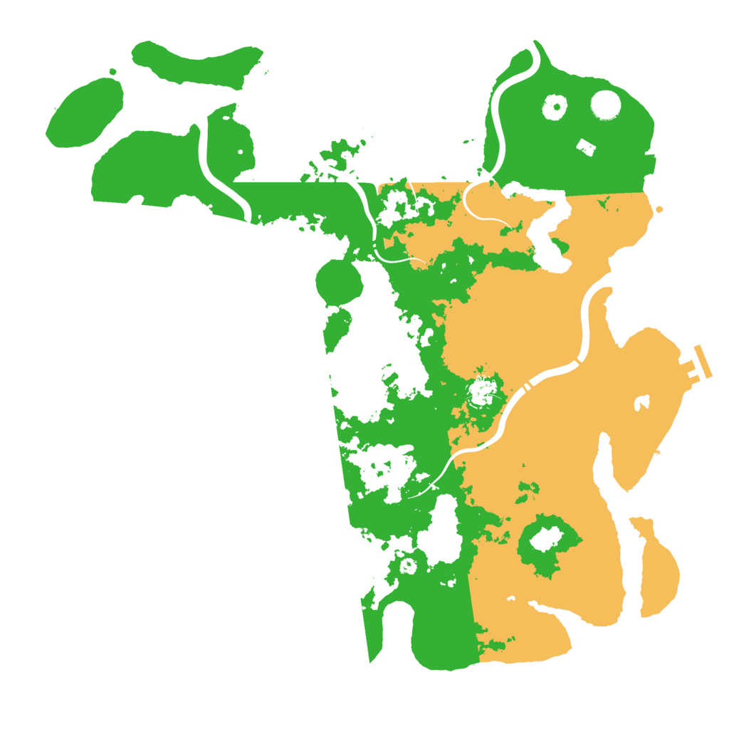 Biome Rust Map: Procedural Map, Size: 4300, Seed: 37095772