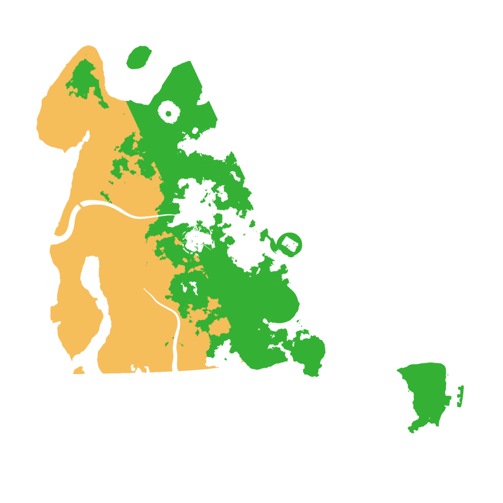 Biome Rust Map: Procedural Map, Size: 3500, Seed: 8998877
