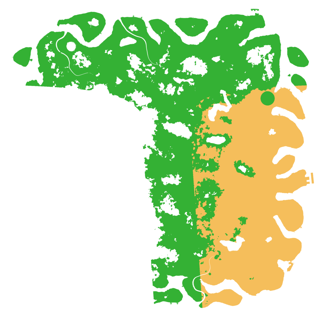 Biome Rust Map: Procedural Map, Size: 6000, Seed: 67266319