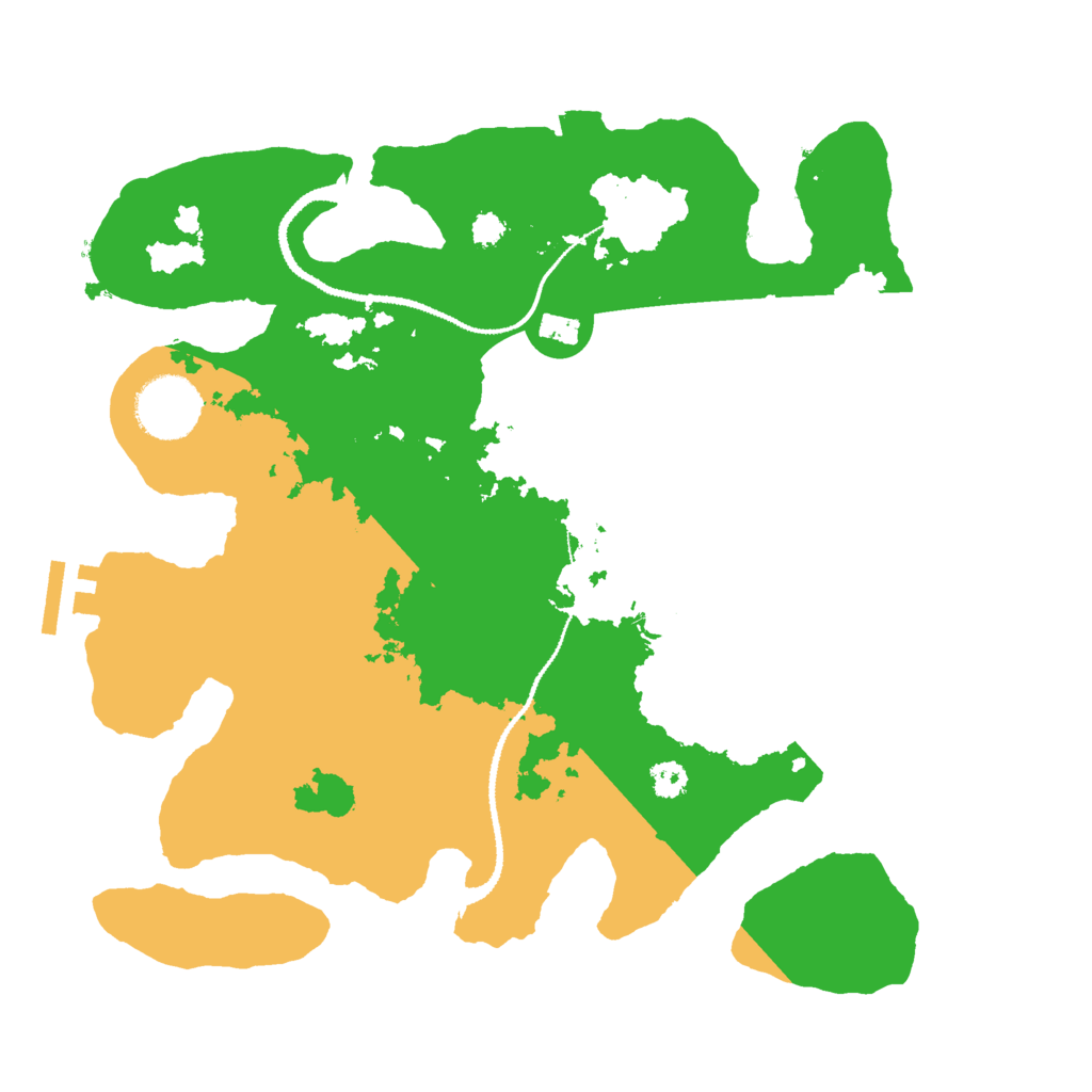 Biome Rust Map: Procedural Map, Size: 3000, Seed: 599397078