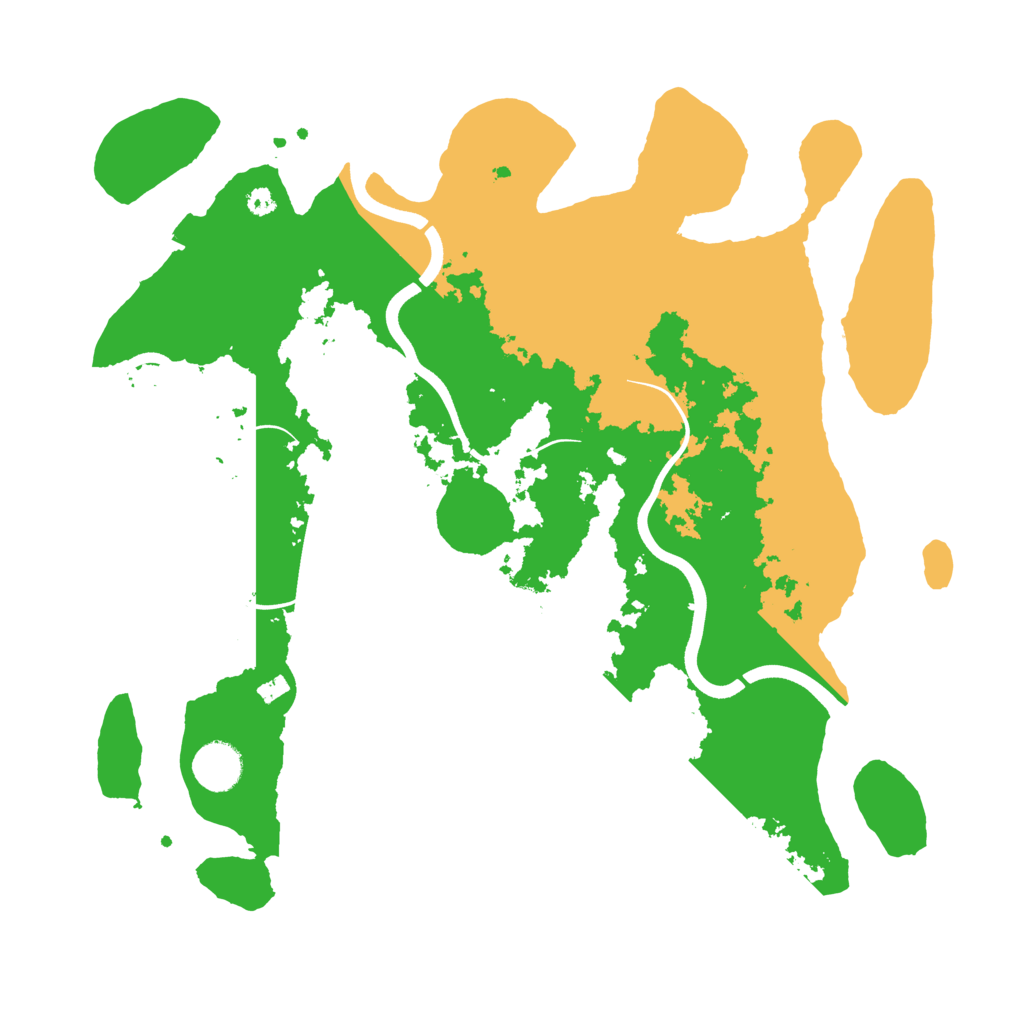 Biome Rust Map: Procedural Map, Size: 3700, Seed: 29818873