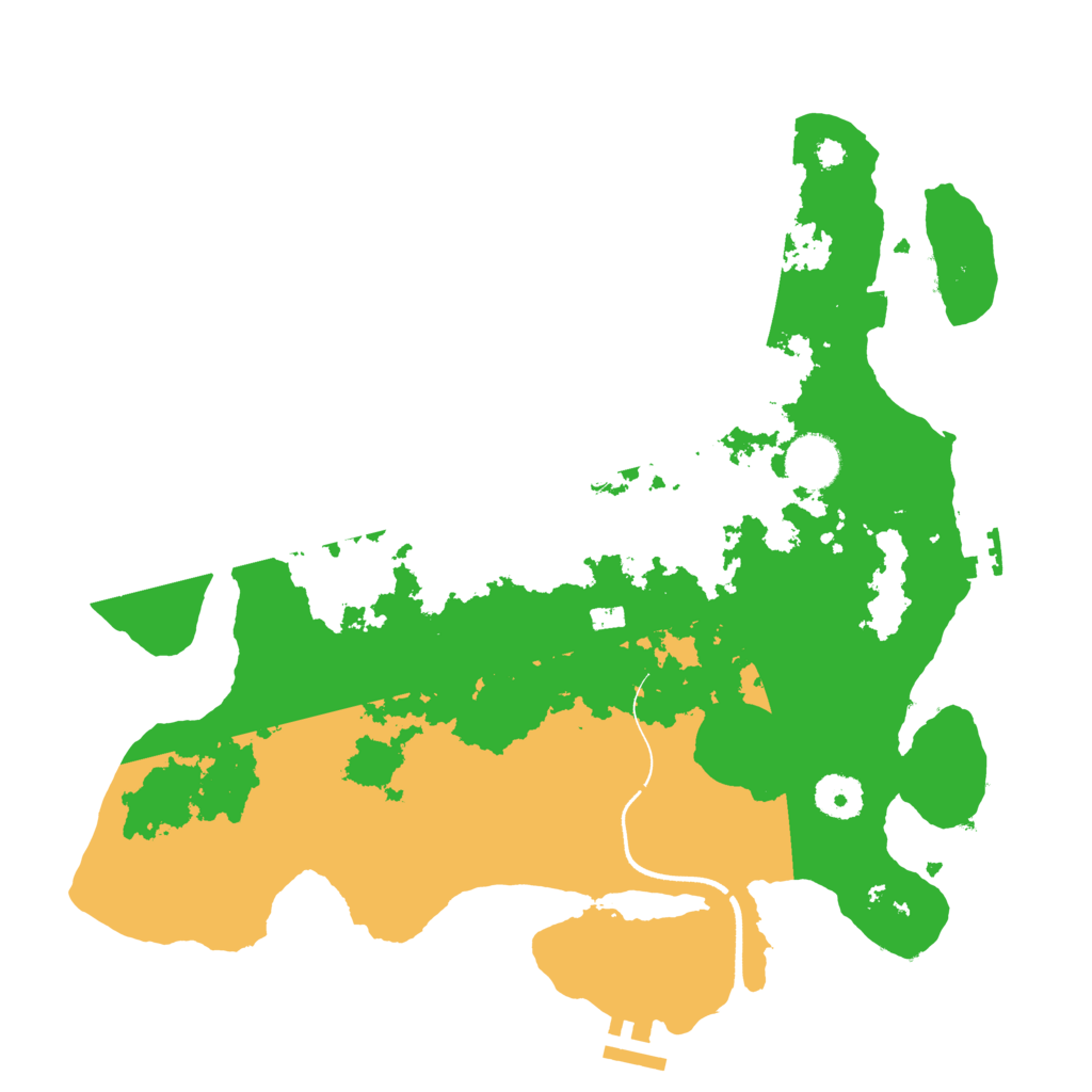 Biome Rust Map: Procedural Map, Size: 3500, Seed: 68501445