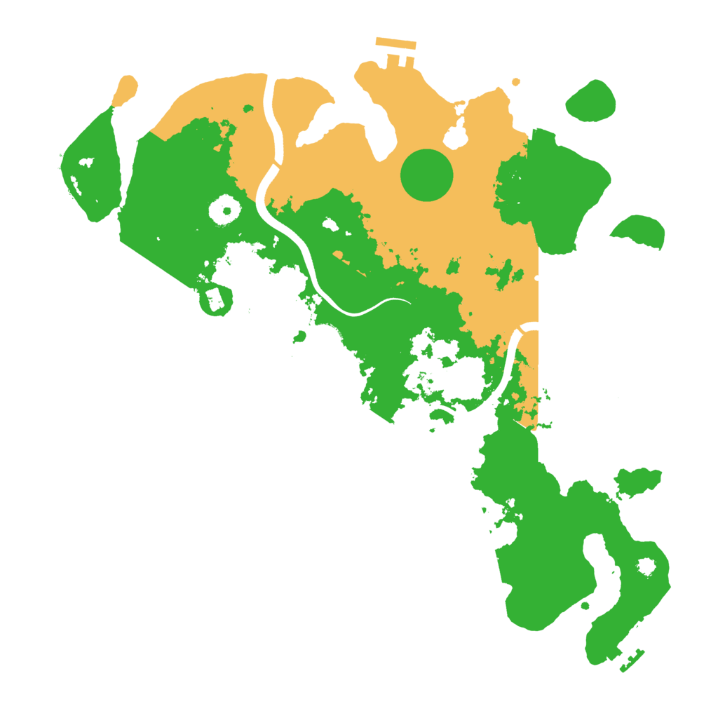 Biome Rust Map: Procedural Map, Size: 3600, Seed: 11369165