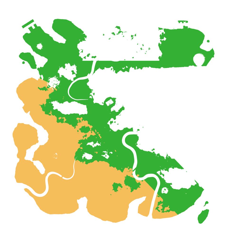 Biome Rust Map: Procedural Map, Size: 3700, Seed: 65885623