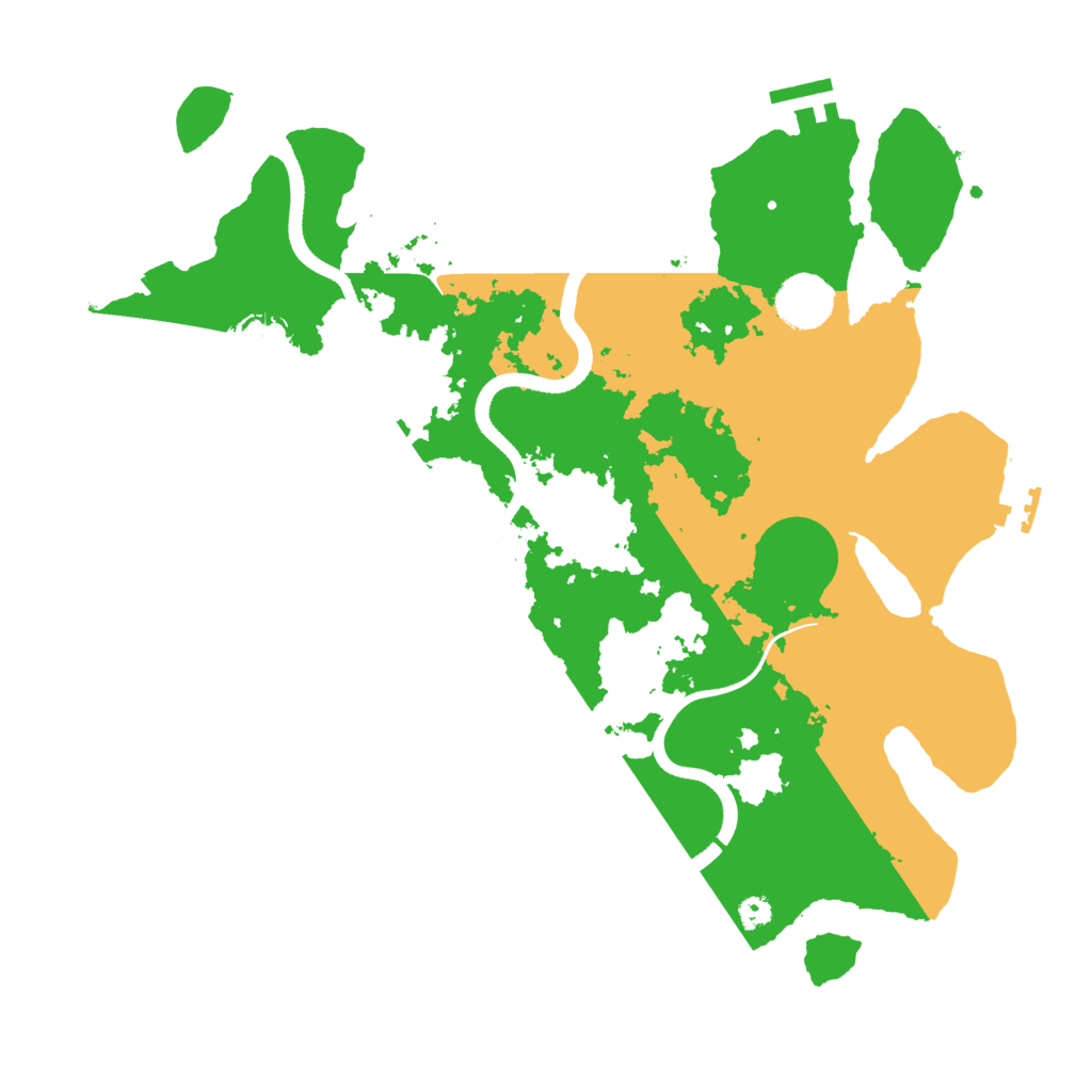Biome Rust Map: Procedural Map, Size: 3500, Seed: 11841698
