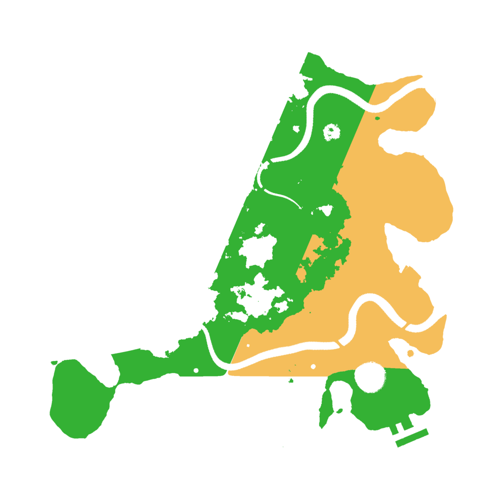 Biome Rust Map: Procedural Map, Size: 3000, Seed: 9612048