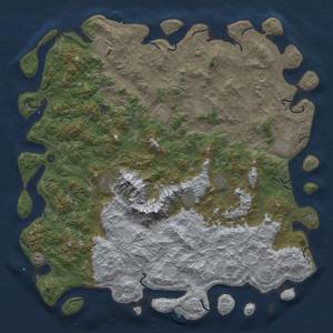 Thumbnail Rust Map: Procedural Map, Size: 6000, Seed: 25500, 19 Monuments