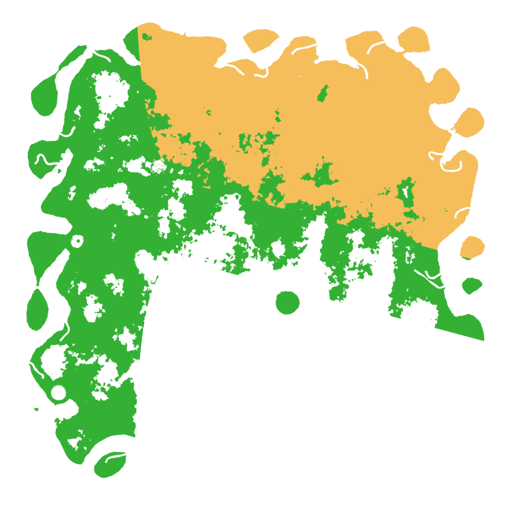 Biome Rust Map: Procedural Map, Size: 6000, Seed: 25500