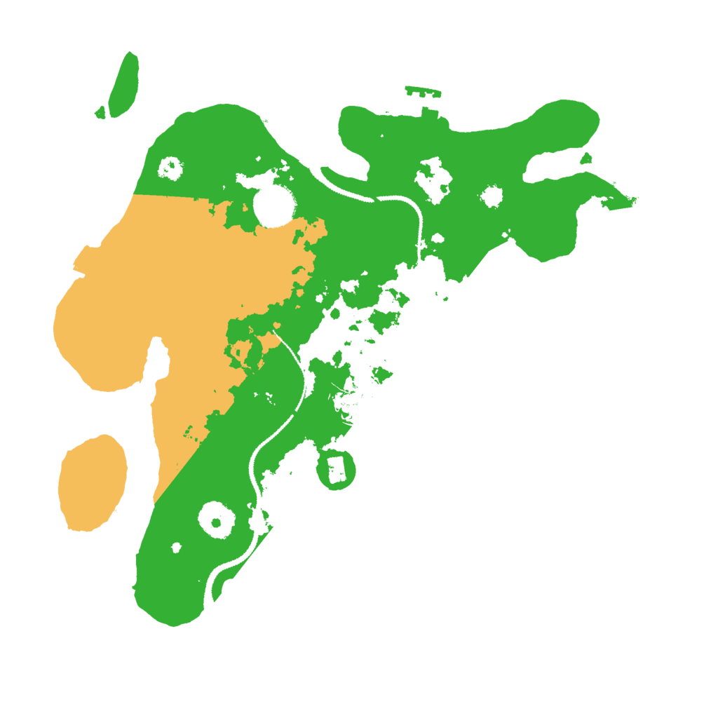 Biome Rust Map: Procedural Map, Size: 3000, Seed: 32441