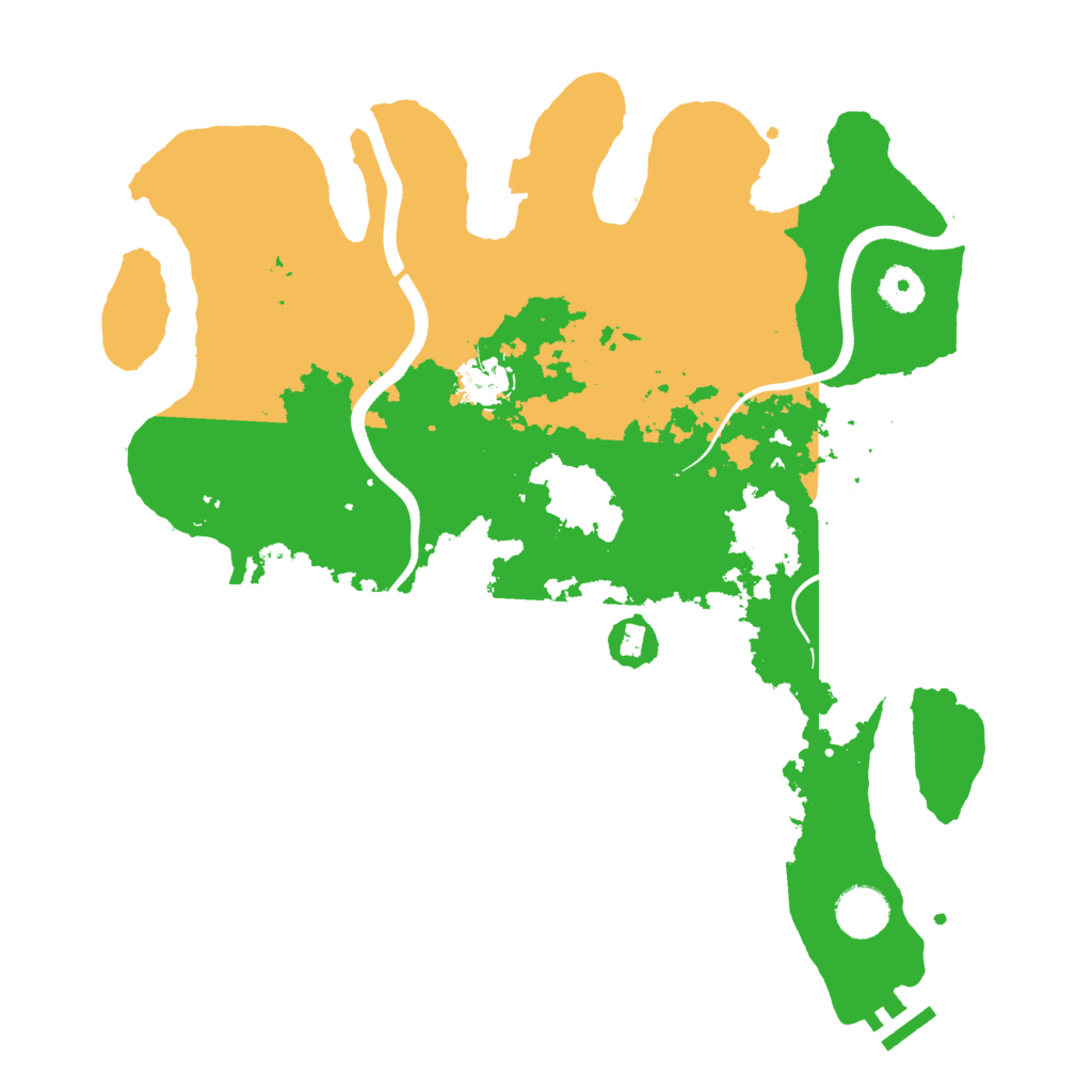 Biome Rust Map: Procedural Map, Size: 3650, Seed: 70428934