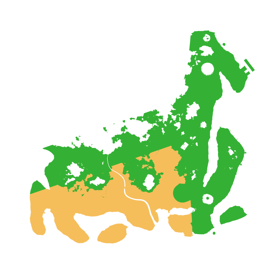 Biome Rust Map: Procedural Map, Size: 3700, Seed: 7591293