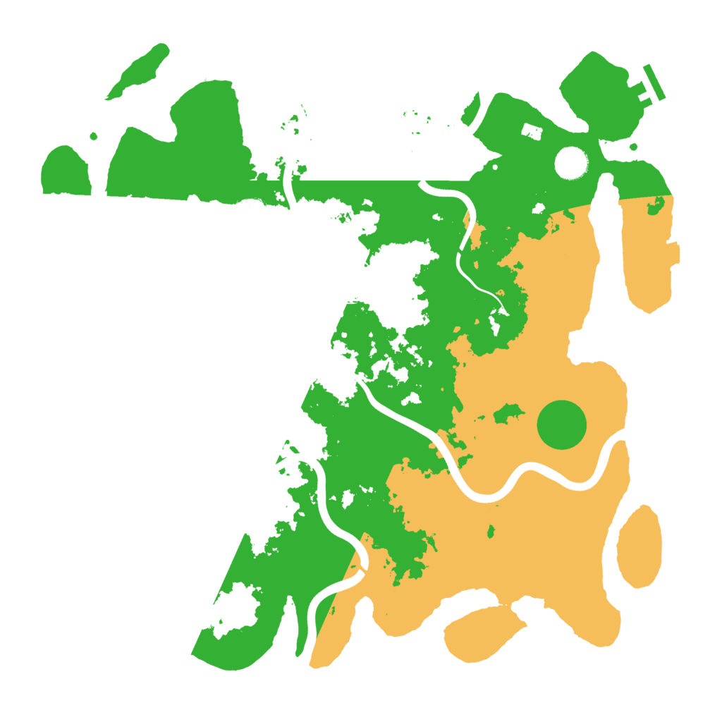 Biome Rust Map: Procedural Map, Size: 3850, Seed: 27466959