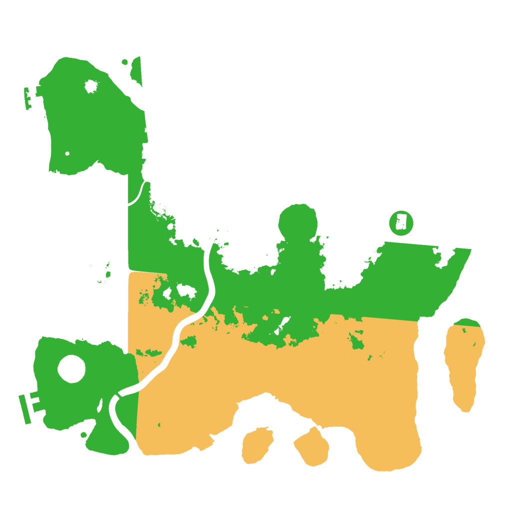 Biome Rust Map: Procedural Map, Size: 3500, Seed: 13191824